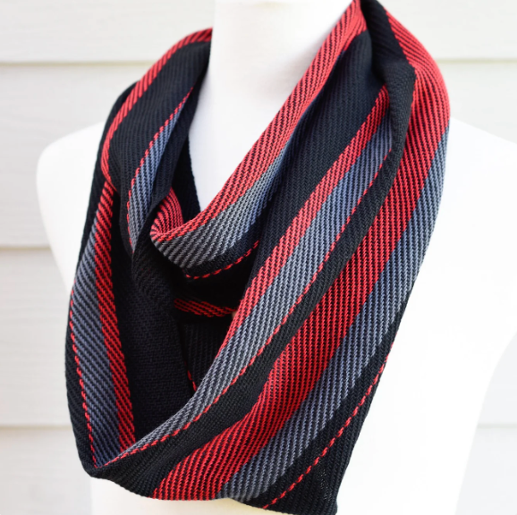 Black & Red Dapper Scarf by Threefold Design