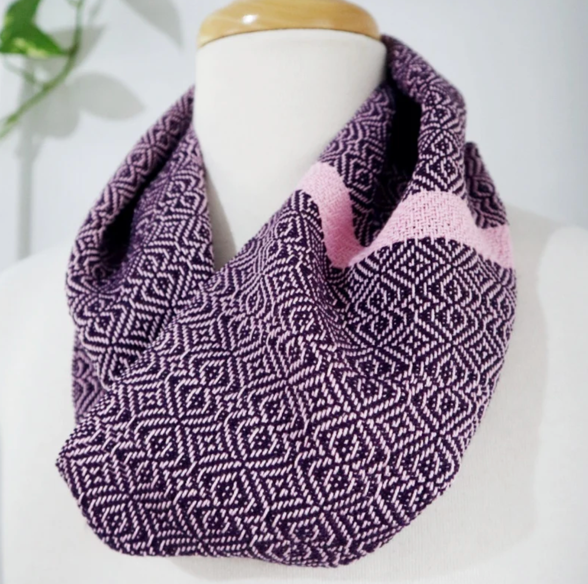 Plum Fruit Tingle Scarf by Threefold Designs