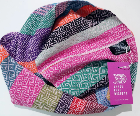 Fruit Tingle Allsorts Scarf by Threefold Designs