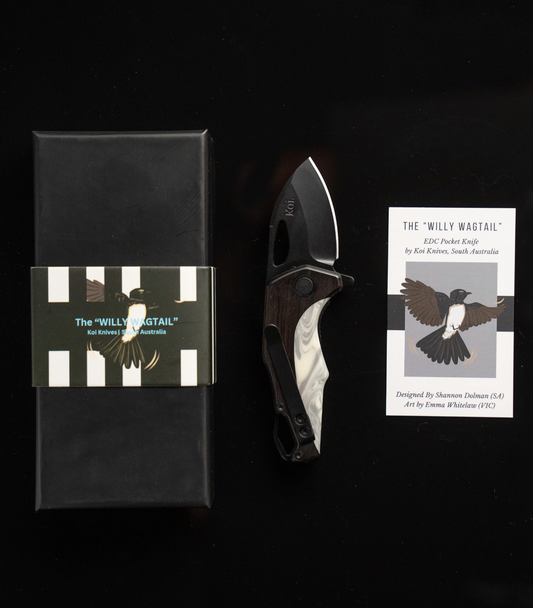 Willy Wagtail Pocket Knife by Koi Knives