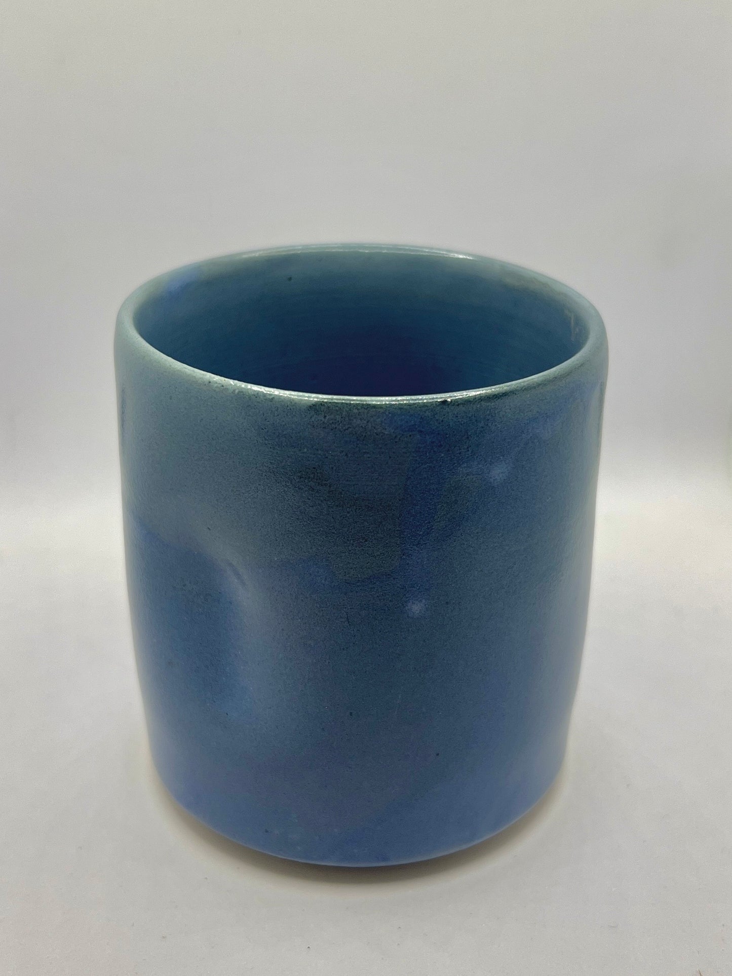 Blue-Grey Dimpled Mugs