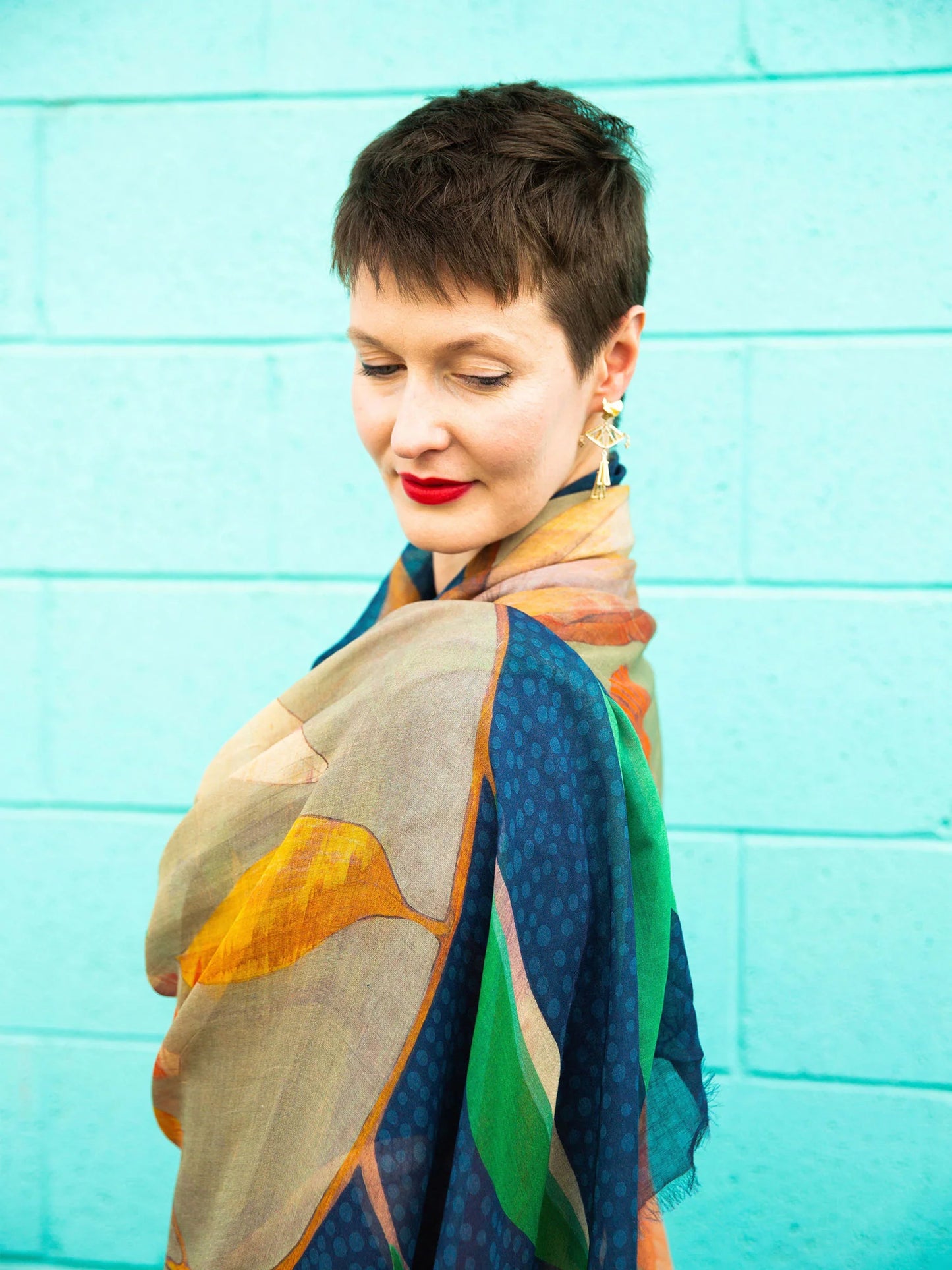Dana Kinter - Falling Slowly 🌹 Cashmere Wool Scarf