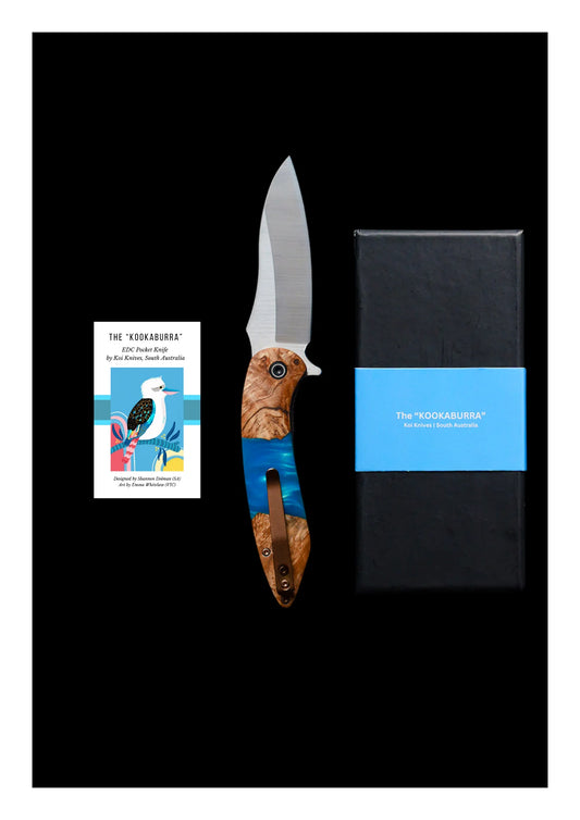 Kookaburra Pocket Knife by Koi Knives