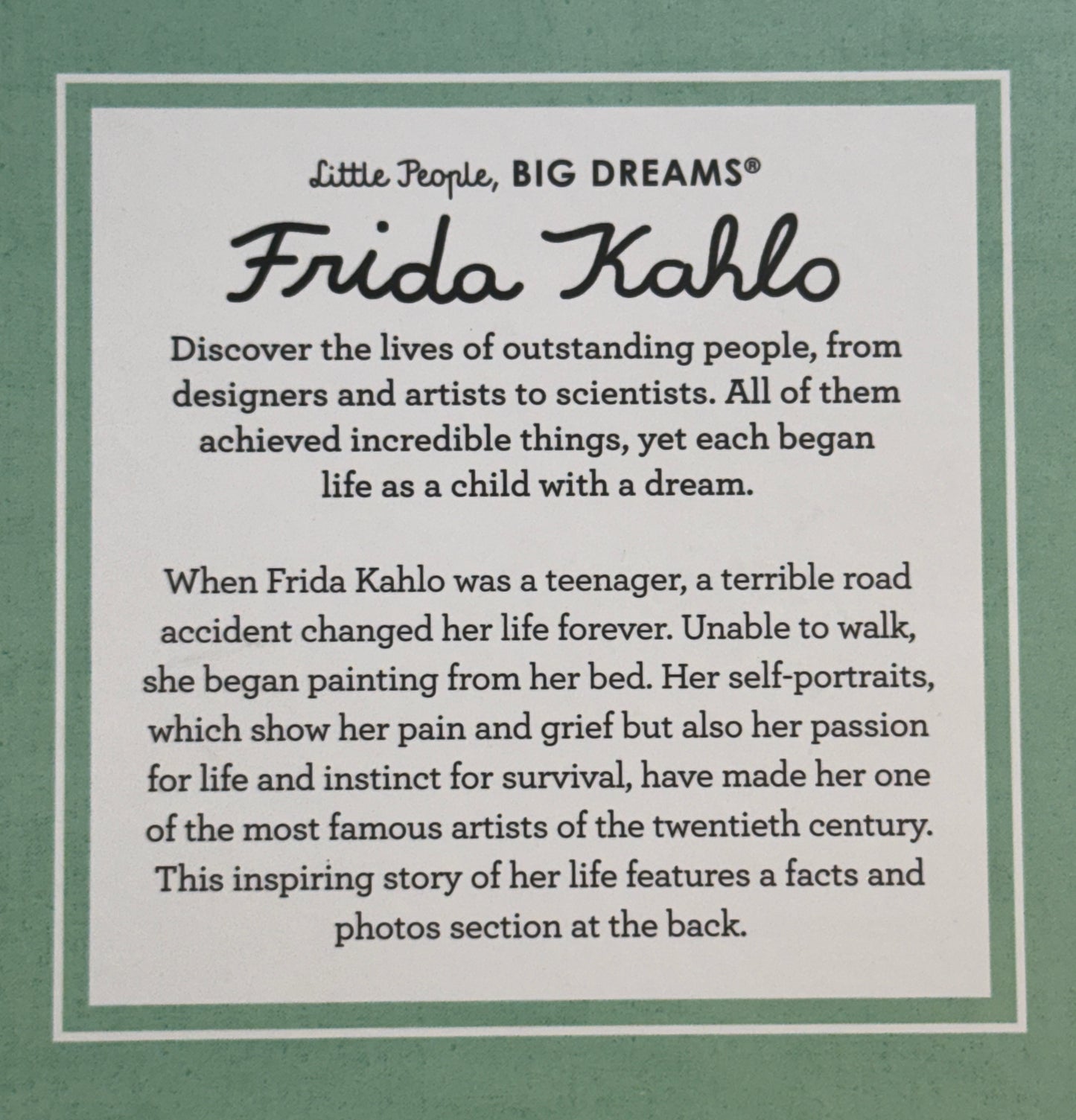 Frida Kahlo- Little People, Big Dreams