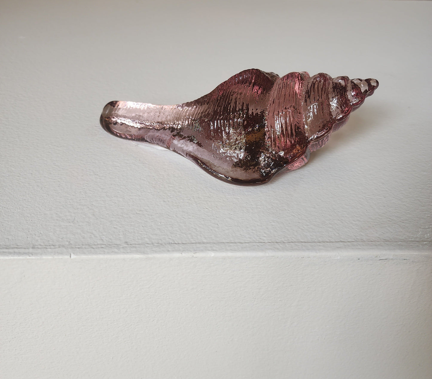 Large Glass Conch Shell by Caslake and Pedler