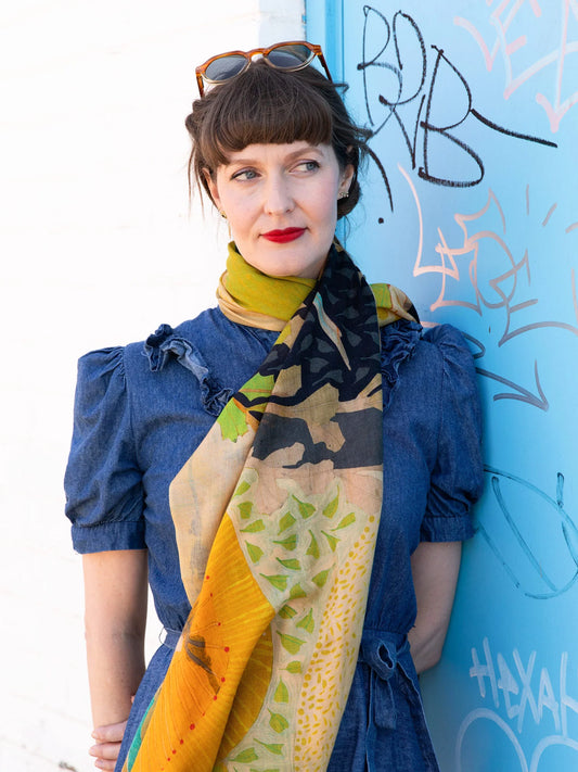 Dana Kinter - A Wish on the Wind 🌼 Cashmere Wool Scarf