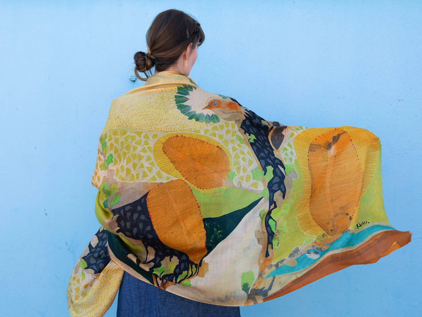 Dana Kinter - A Wish on the Wind 🌼 Cashmere Wool Scarf